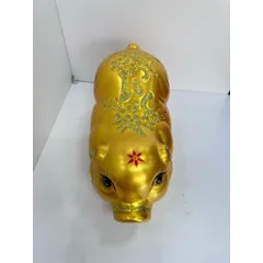 Heo đất tiết kiệm Ngọc Trinh nhũ vàng