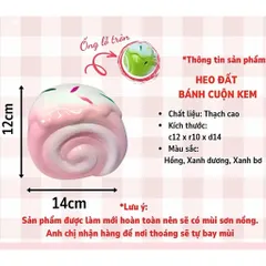 Heo đất tiết kiệm bánh cuộn kem siêu cute