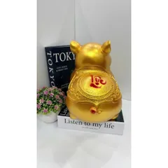 Heo đất cánh tiên chữ lộc in