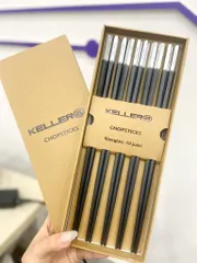 Đũa Sợi Thuỷ Tinh Kháng Khuẩn KELLER Chopsticks Hộp 10 Đôi