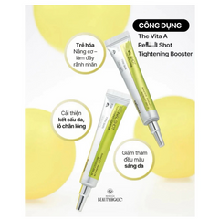 Kem Dưỡng Celimax Vita A Retynal Shot Tightening Booster 15ml - Dưỡng Da Săn Chắc, Mịn Mượt