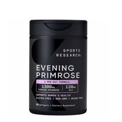 Tinh Dầu Hoa Anh Thảo Sports Research Evening Primrose Oil 90 Viên - Hỗ Trợ Cân Bằng Nội Tiết Tố - Giảm Hội Chứng Tiền Kinh Nguyệt (PMS) & Chăm Sóc Các Vấn Đề Về Da - S/P Chuẩn Mỹ
