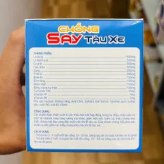Nước uống giảm say tàu xe thảoo dượcc