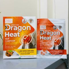 Miếng dán nóng Dragon Heat bản to 11x15cm - giảm đau nhức, bám dính tốt