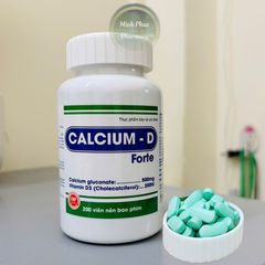 Canxi hữu cơ + Vitamin D dùng được cho bé từ 1 tuổi - CALCIUM D FORTE