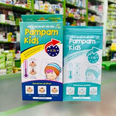 Miếng dán hạ sốt đổi màu Pampam Kids - đổi màu khi bị sốt