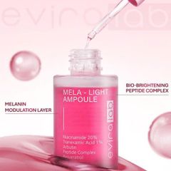 Serum dưỡng trắng da mờ nám Eviralab Mela Light Ampoule 30ml [hàng nhập khẩu]