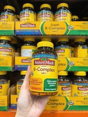Vitamin B tổng hợp Super B-Complex Vitamin C  Nature made 460 viên
