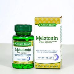 (Mỹ) Viên Hỗ Trợ Ngủ Ngon Nature's Bounty 60 viên Giúp Điều Hoà Giấc Ngủ Sâu Giấc