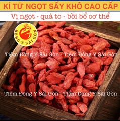 Kỉ Tử Ngọt 100gram - Kỷ tử hữu cơ (kỳ tử thượng hàng, trà đẹp da, sáng mặt, chống lão hóa) - Tiêm Đông Y Sài Gòn