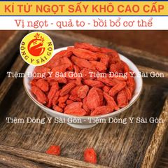 Kỉ Tử Ngọt 100gram - Kỷ tử hữu cơ (kỳ tử thượng hàng, trà đẹp da, sáng mặt, chống lão hóa) - Tiêm Đông Y Sài Gòn