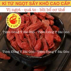Kỉ Tử Ngọt 100gram - Kỷ tử hữu cơ (kỳ tử thượng hàng, trà đẹp da, sáng mặt, chống lão hóa) - Tiêm Đông Y Sài Gòn