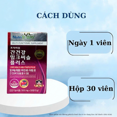 (Hàn Quốc) Viên Uống Hỗ Trợ Bổ Gan Mát Gan Thải Độc Gan Nutri D-Day Liver Health Milk Thistle Plus