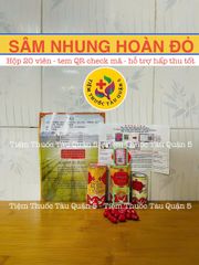 Viên Sâm Nhung Hoàn Đỏ Samyun Wan Chính Hãng - Hộp 20 Viên Sản Phẩm Tốt Cho Sức Khỏe và Tăng Cường Sinh Lực