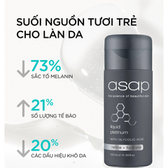 ASAP LIQUID PLATINUM - Tinh Chất Tái Tạo Da Ban Đêm, Mang Lại Làn Da Sáng Mịn & Tươi Trẻ 130ml