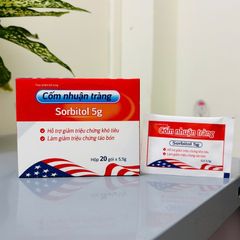 Cốm pha Sorbitol 5g - nhuận tràng, giảm khó tiêu - Hộp 20 gói