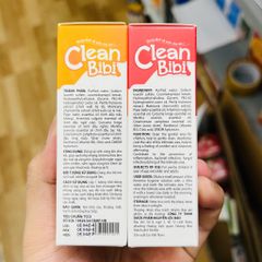 Dung dịch vệ sinh cho bé từ 0 tháng tuổi CLEAN BIBI - hương cam và dưa hấu