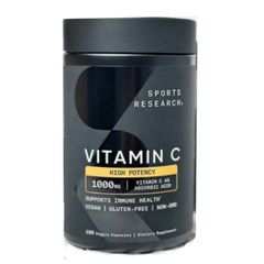 Viên Uống Sports Research Vitamin C 1000 mg - 