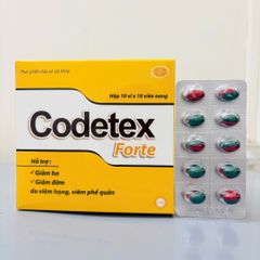 Ho thảoo dượcc 2 lớp COLDEPEC & CODETEX FORTE - ho dầu xanh đỏ 100 viên