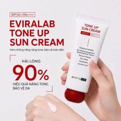 Kem Chống Nắng EVIRALAB TONE UP SUN CREAM SPF50+ PA++++ Bảo Vệ Da Khỏi Tia UV 50ml [hàng nhập khẩu]