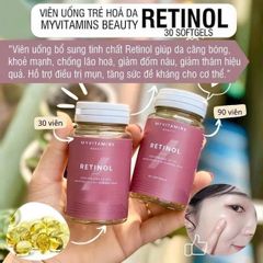 Viên Uống Retinol 90 viên căng bóng săn chắc da
