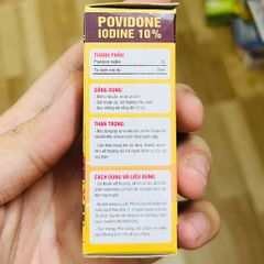 Povidone 10% Iodine sát trùng sát khuẩn - Thuốc đỏ I ốt