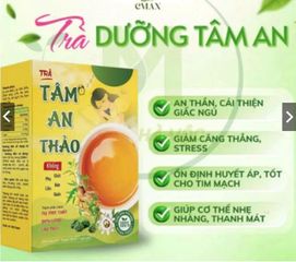 Combo 3 hộp Trà Tâm An - Cải Thiện Giấc Ngủ, Ngủ Ngon, Giảm Đau Đầu, Stress - Lạc Tiên, Đinh Lăng