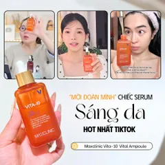 SERUM MAXCLINIC VITA-10 VITAL AMPOULE 100ML TẶNG MẶT NẠ