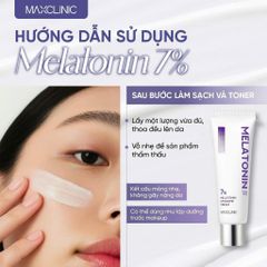 KEM DƯỠNG SÁNG MỜ THÂM CẤP ẨM Maxclinic Melatonin 7% Liposome Cream 50ml