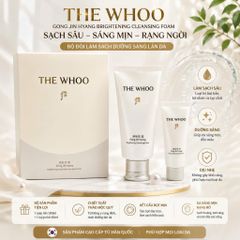 SET SỮA RỬA MẶT WHOO TRẮNG HOÀNG CUNG WHOO GONG JIN HYANG BRIGHTENING CLEANSING FOAM