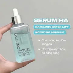 SERUM CẤP ẨM CHUYÊN SÂU CHO LÀN DA CĂNG MƯỚT MAXCLINIC WATER LIFT MOISTURE AMPOULE
