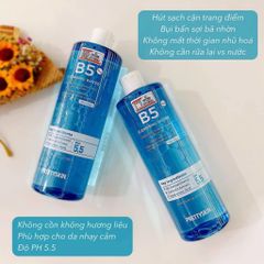 NƯỚC TẨY TRANG B5 PRETTYSKIN CLEANS WATER 500ML LÀM SẠCH SÂU, DỊU NHẸ, PHỤC HỒI DA