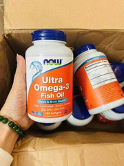 Dầu cá Omega-3 Now Ultra Omega-3 500 EPA/ 250 DHA 180 viên
