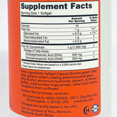 Dầu cá Omega-3 Now Ultra Omega-3 500 EPA/ 250 DHA 180 viên