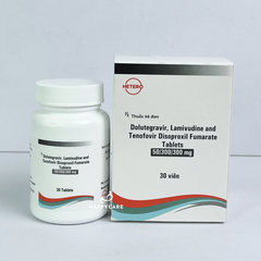 HETERO 50/300/300mg 30 Viên ARV Hỗ Trợ Kiểm Soát Tải Lượng Virus