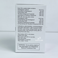 HETERO 50/300/300mg 30 Viên ARV Hỗ Trợ Kiểm Soát Tải Lượng Virus