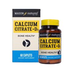 Calcium Citrate + D3 hữu cơ Mason Natural USA 60 viên