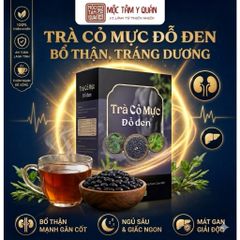 combo2 hộp trà cỏ mực đỗ đen