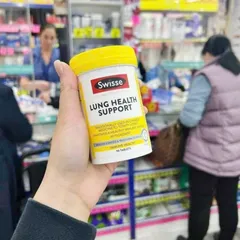 Viên uống Bổ Phổi Swisse Ultiboost Lung Support 90 viên - Hỗ Trợ Tăng Cường Đường Hô Hấp - Hỗ Trợ Kháng Viêm - Giải Pháp Vượt Trội cho Phổi Khỏe Mạnh - S/P Chuẩn Úc