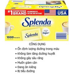 [ hỏa tốc] Set 100 gói Đường ăn kiêng Splenda của Mỹ