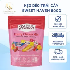 [ HỎA TỐC] Kẹo Dẻo Sweet Haven Fruity Chewy Mix 800g Mỹ - Hỗn hợp kẹo trái cây tự nhiên