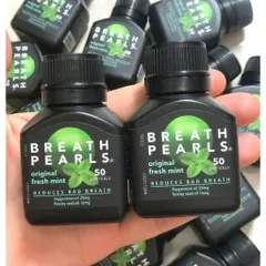 [ HỎA TỐC] Viên uống thơm miệng Breath Pearls Freshens Breath Soothes The Stomach ÚC - 50 viên