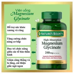 [ hỏa tốc] Nature’s Bounty Magnesium Glycinate Mỹ
