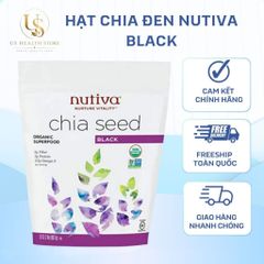 [ HỎA TỐC] Hạt Chia Đen Nutiva Black Của Mỹ - Hỗ Trợ Sức Khỏe Tim Mạch