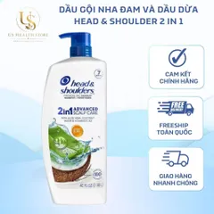 [ HỎA TỐC] Dầu gội Head & Shoulders 2-in-1 Dừa và Nha Đam 1,18L của Mỹ