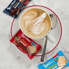 [ hỏa tốc] Bánh xốp nhân kem Loacker Minis (Hazelnut, Vanilla, Chocolate) gói 800g hàng Mỹ