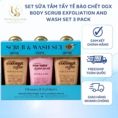[ HỎA TỐC] Sữa tắm tẩy tế bào chết OGX Scrub & Wash 577ml của Mỹ