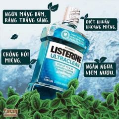 [ HỎA TỐC] Nước súc miệng Listerine Ultraclean 1,5 lít  - Hàng Mỹ
