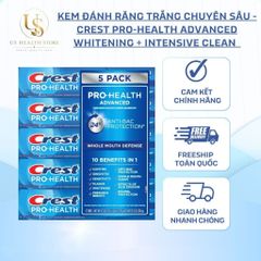 [ HỎA TỐC]  Kem Đánh Răng Crest Pro-Health Advanced Whitening & Intensive Clean 167g 🦷