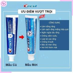 [ HỎA TỐC]  Kem Đánh Răng Crest Pro-Health Advanced Whitening & Intensive Clean 167g 🦷